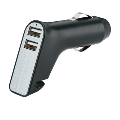 P302.401 - Ładowarka samochodowa USB, młotek bezpieczeństwa, przecinak do pasów bezpieczeństwa