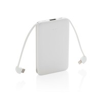 Power bank 5000 mAh, zintegrowany kabel...