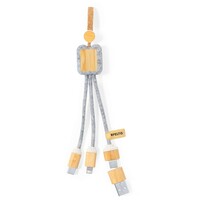 Kabel do ładowania z bambusa i filcu RPE...