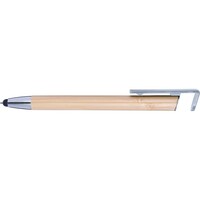 Bambusowy długopis, touch pen, stojak na...