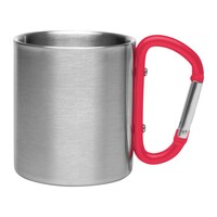Metalowy kubek 210 ml z karabińczykiem |...