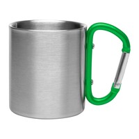 Metalowy kubek 210 ml z karabińczykiem |...
