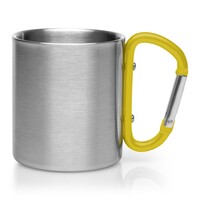 Metalowy kubek 210 ml z karabińczykiem |...