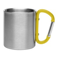 Metalowy kubek 210 ml z karabińczykiem |...