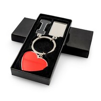 Brelok do kluczy "I love ..." z metalową...
